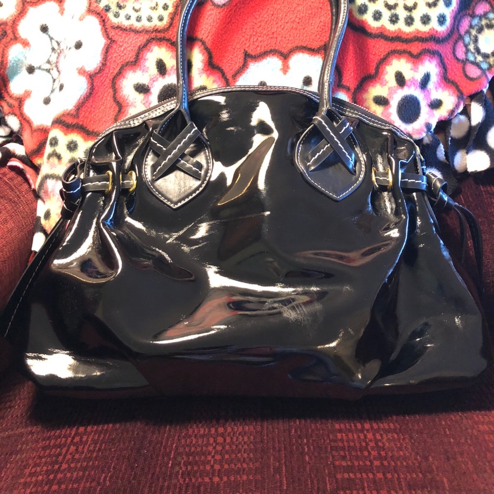 Patent faux leather
